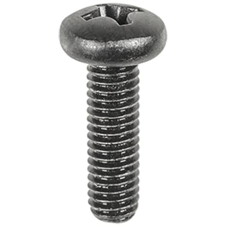 Auveco PHIL PAN HD LIC. PLATE SCREW BLACK M6-1.0 X 20MM, 50PK 18769